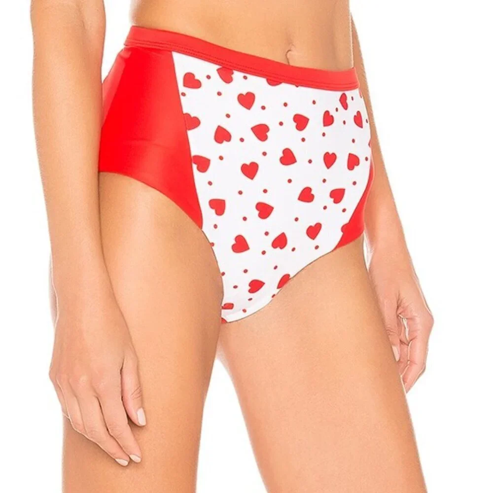 NWT Tularosa x Revolve Heartbreak High Waist Bikini Bottom Sz. M